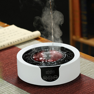 Mini-plaque de cuisson électrique en céramique pour la maison, 11 pouces, surface lisse, 1000W, commande par bouton, accessoires pour cérémonie du thé - Product Image 5
