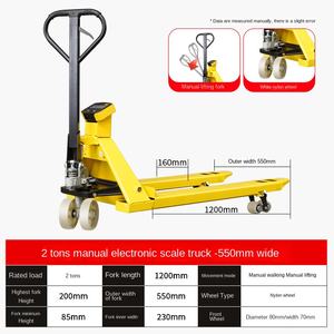 Transpaleta Manual Hidráulica con Báscula de 2T, Carretilla Elevadora con Báscula SLN.BJ YK-1 para Manejo de Materiales - Product Image 6