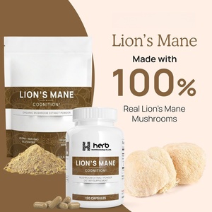 Capsules de champignons Lion's Mane naturels en marque privée, stimulant immunitaire et améliorant la mémoire, 2 capsules par jour, 60 capsules par flacon - Product Image 4