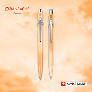 <span class=keywords><strong>CARAN</strong></span> <span class=keywords><strong>D</strong></span>'<span class=keywords><strong>ACHE</strong></span> pour Sunset Glow 849/844 – Stylo bille à base <span class=keywords><strong>d</strong></span>'huile, Crayon mécanique, Ensemble étudiant, Stylo signature en métal, <span class=keywords><strong>Encre</strong></span> noire - Product Image 4