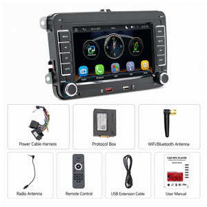 Autoradio 2 Din 7 pouces pour Skoda Octavia Combi Superb Yeti <span class=keywords><strong>Seat</strong></span> <span class=keywords><strong>Leon</strong></span> Toledo avec CarPlay sans fil Android Auto - Product Image 2