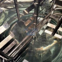 Cuve de mélange industrielle de 5000 L avec homogénéisateur pour la production de savon liquide, de shampoing et de détergent