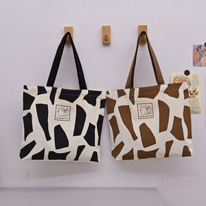 Sac en toile de style coréen, original, motif Joker, grande capacité, fermeture éclair, sac à bandoulière en toile pour femmes - Product Image 1