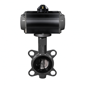 Vanne papillon pneumatique à action simple en acier inoxydable de type wafer avec siège en caoutchouc NBR COVNA DN100 4 pouces PN16 - Product Image 5