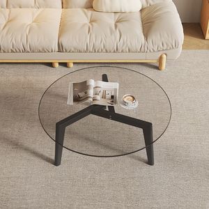 Mesa de Centro de Vidrio Pequeña para Sala de Estar, Venta Directa de Fábrica, Precio Bajo - Product Image 3