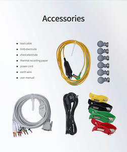 콘텍 ECG300G RTS 심전도 열감지지 종이 심전도 기기 12채널 심박수 모니터 기기 - Product Image 5