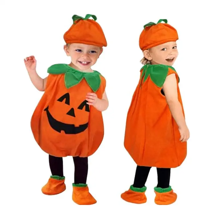 Disfraz de calabaza de Halloween para niños, disfraz de Halloween para niños y niñas