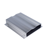 Caja de Control de Aluminio Extruido 6063-T5 de Fábrica, 129x29x150mm, Anodizado Plateado, con Bridas de Montaje, Caja para Proyectos Industriales IP54