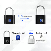 Wasserdichtes IP65 Smart Digital Alarm Finger abdruck Vorhänge schloss/Smart Biometric Fingerprint Vorhänge schloss für Box Bag Bike Door Warehouse