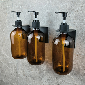 Moderno Dispenser di Sapone Liquido Autoadesivo in Acciaio Inox, <span class=keywords><strong>Porta</strong></span> Sapone Liquido <span class=keywords><strong>da</strong></span> Parete, <span class=keywords><strong>Porta</strong></span> Dispenser di Shampoo - Product Image 3