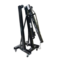 Mini-grue de démontage de moteur hydraulique manuelle pliable portable pour atelier de réparation automobile, capacité de charge 2T, levée 1800mm