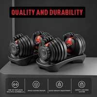 Ensemble d'haltères réglables 24 kg et 40 kg pour l'entraînement musculaire du corps et des bras, vente directe d'usine Hot Life