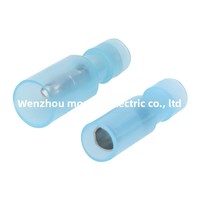 Connecteur de câble en cuivre à extrémité de type fiche, en nylon entièrement isolé, pressé à froid, en forme de balle, mâle et femelle