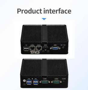 Mini PC industriel compact J6412/N2830 CPU 4 Go de RAM 64 Go/128 Go SSD Double LAN 4 USB HD VGA Contrôle embarqué - Product Image 3