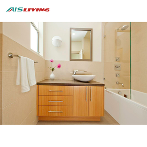 Bán Chạy Nhất Phòng Tắm Bằng Đá Cẩm Thạch Vanities Đồ Nội Thất Tủ Phòng Tắm Bằng Gỗ - Product Image 2