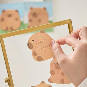 Bloc de Notas Adhesivas con Diseño de Capibara de Dibujos Animados, Serie Diaria, Bloc de Notas Adhesivas para Oficina y Adhesivos para Mensajes - Product Image 2
