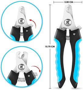 Coupe-ongles professionnel pour petits animaux, en acier inoxydable, tondeuse de toilettage pour chiens, avec protection de sécurité pour éviter les coupures, nettoyage facile, pour chats et chiens - Product Image 2