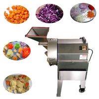 110V Automatische Wortelkool Snijden Chopper Ui Aardappelsnijder Dicer Groentesnijder Sinaasappel Citroen Fruit Dobbelsteenmachine