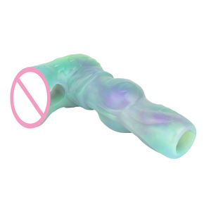 YOCY neue Lieferung Silikon Tierknotenvergrößerung Verlängerung Kondome für Männer Penis Ärmel Cock Vibrator Penis Ring - Product Image 6