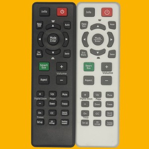 Télécommande Crystal Pearl Tianhong YK-01467 pour projecteur BenQ MS3058 MS500+ MX501 MS510 MS511 MW512, version noir et blanc - Product Image 1