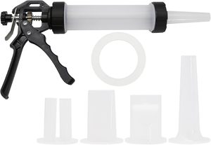 Pistola <span class=keywords><strong>de</strong></span> Embutir Salchichas y Carne Seca Casera DIY con 3 Embutidores <span class=keywords><strong>de</strong></span> Plástico y Acero Inoxidable, Ecológica y Fácil <span class=keywords><strong>de</strong></span> Usar - Product Image 6