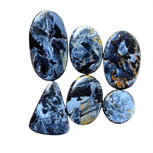 Wholesale High Quality <b>Fire</b> Play Cabochon Natural Pietersite <b>Stone</b> Red Gold Blue Mix Oval Cut Third Party Certified Customizable - Product Image 1