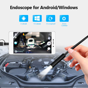 Caméra d'inspection endoscopique KERUI Mini 3-en-1 pour <span class=keywords><strong>Android</strong></span> et PC, caméra endoscopique flexible de 7 mm, étanche, pour l'entretien des canalisations - Product Image 6