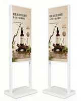 Kiosque d'affichage numérique sur pied de 32 pouces, écran LCD publicitaire, écran totem intérieur pour centre commercial