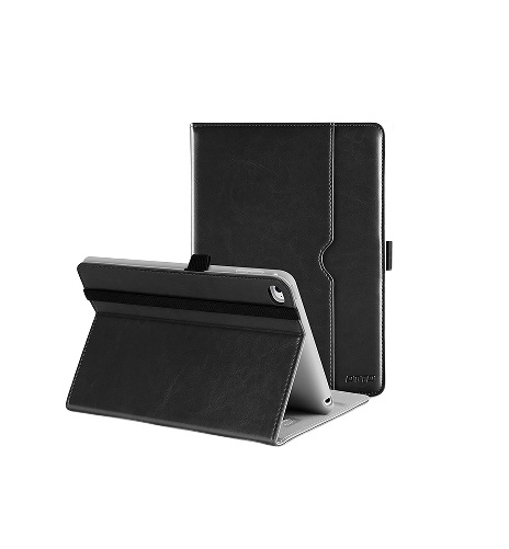 For iPad Mini 4 Case,Premium Leather Shockproof Soft Folio Stand Cover Case with Front Pocket for Apple iPad Mini 4