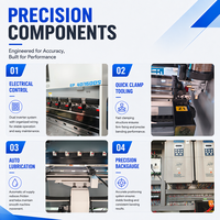 Presse plieuse CNC servo électrique entièrement automatique de 56 tonnes et 1600 mm, haute précision, pour le pliage de tôles