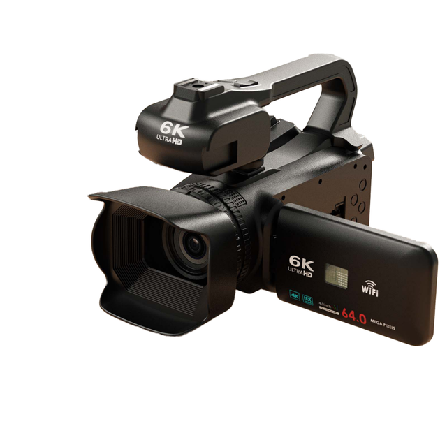 18X 4K CMOS Camcorder 4" Touch Screen 64MP WiFi Vlogging Camera for Videos and Photography