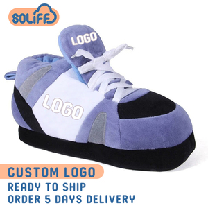 Zapatillas de felpa para hombre y mujer, calzado cálido de interior, talla media, listo para enviar - Product Image 2