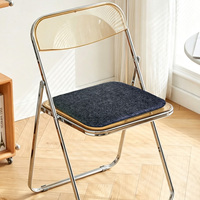 Tapis de chaise de bureau ergonomique antidérapant et écologique pour soulager les douleurs dorsales, en mousse à mémoire de forme, carré, en feutre, pour la famille et le bureau
