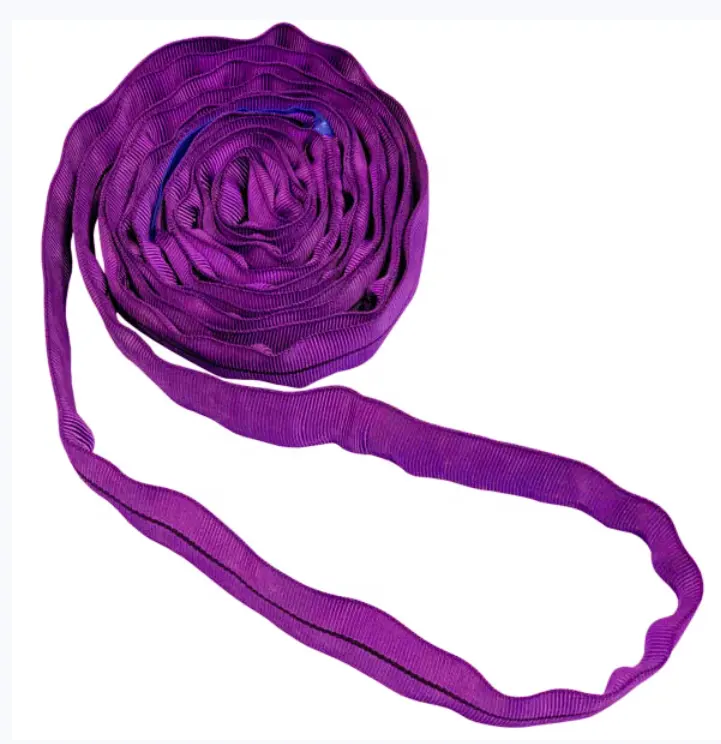 EN1492-2 Manufaktur liefern 1Tonne violett hochfeste dauerhafte Sicherheits-Polyester-Runds ch linge