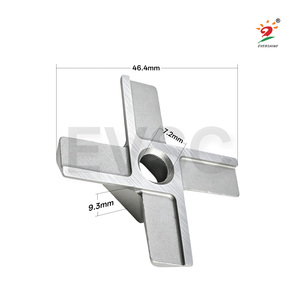 Accesorios para Picadora de Carne, Cuchilla de Acero Inoxidable 420 para Electrodomésticos, Cuchilla para Picadora de Carne Compatible con <span class=keywords><strong>Philips</strong></span> - Product Image 2