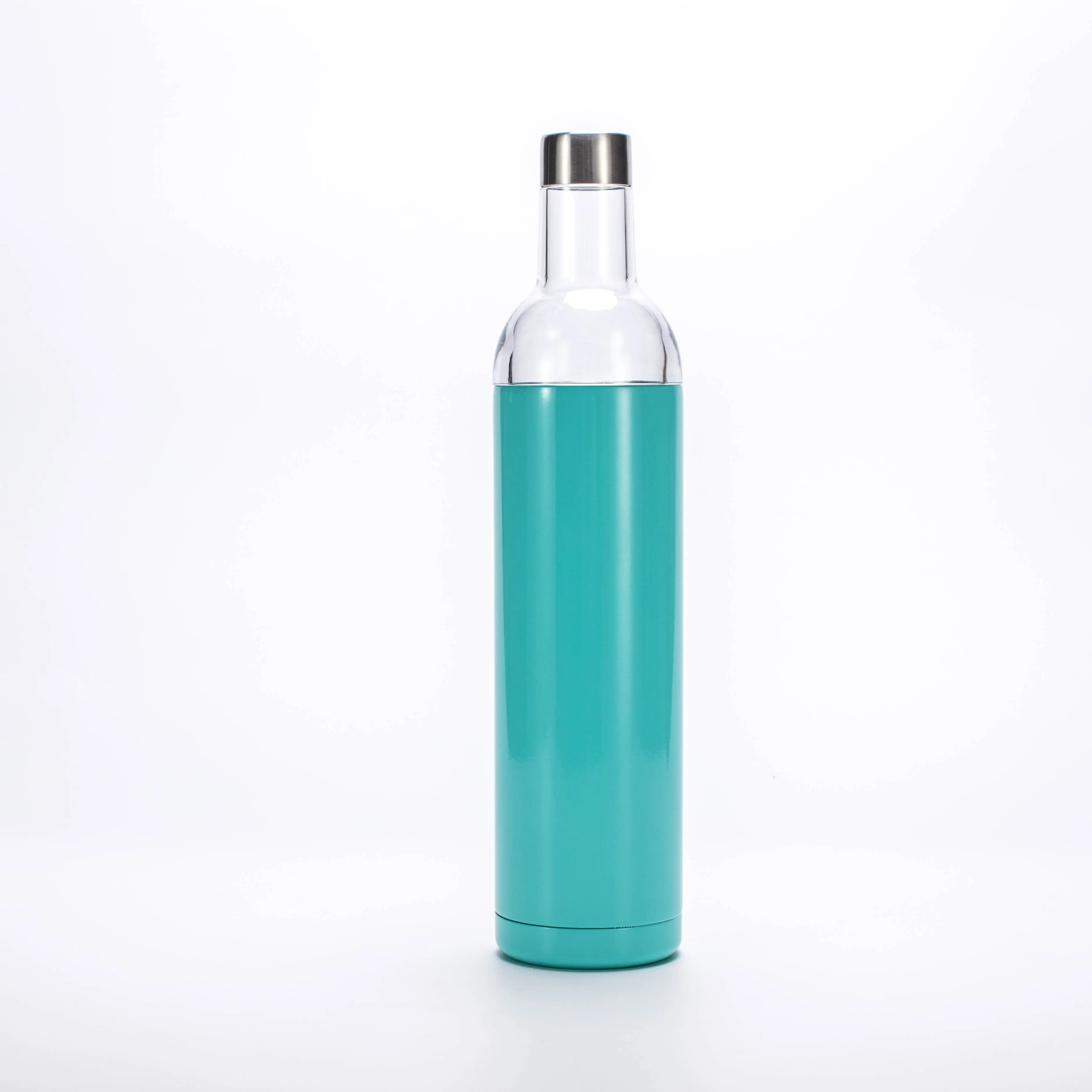 Светло-голубая гидро бутылка персонализированный логотип вина подарочный набор изолированные бутылки для воды горячие продажи кружки чашки