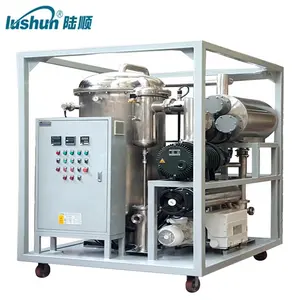 lushun 3000L/H Automatic Double-stage Insulating Oil Recovering Machine waste transformer oil purification machine