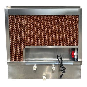 304 Edelstahl rahmen 15cm Breite 80*80cm Geflügelfarm Belüftung Verdunstung wasser kühl kissen Nass vorhang mit Pumpe - Product Image 2