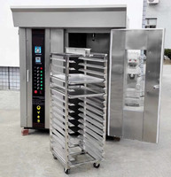 Horno De Pan Rotativo boulangerie industrielle 64 bandeas équipement 32 plateaux four à pain rotatif Machine à pain