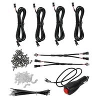 Kit de Iluminación LED Rosa Neón de 36 LED, 4 Piezas, para la Parte Inferior del Automóvil y la Caja de la Camioneta, Nuevo, para 12v y 24v