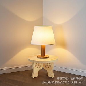 Support de pot de fleurs en bois, petit tabouret pour plantes, présentoir de plantes vertes d'intérieur, meuble de salon fait à la main - Product Image 1