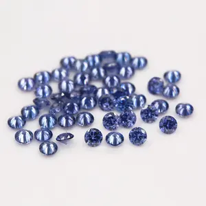 Factory wholesale price cz rough 3A/5A best quality 12 colors loose cubic zirconia birthstones tanzanite cz