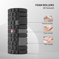 Ensemble de rouleaux en mousse 5-en-1 pour massage des points de pression des tissus profonds, en polypropylène expansé, fermeté moyenne, pour fitness, Pilates, yoga