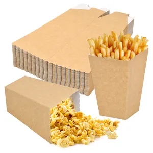 biodegradable takeaway food packaging personalized paper popcorn box containers packaging