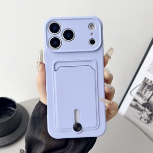 Custodia per Cellulare in TPU Morbido Colorato con Porta Carte per <span class=keywords><strong>iPhone</strong></span> 17 Air 14 15 Pro Max 16 Plus 13 12 11 <span class=keywords><strong>X</strong></span> 7, <span class=keywords><strong>Cover</strong></span> Portafoglio - Product Image 5