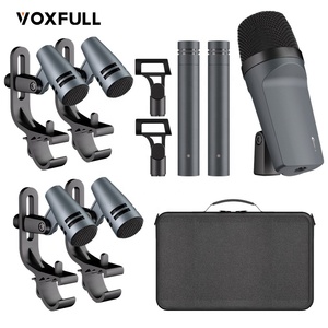 VOXFULL professionale <span class=keywords><strong>DB7</strong></span> 7 7-Piece cablato metallo Drum microfoni impostati con supporto Shock per l'esecuzione - Product Image 1