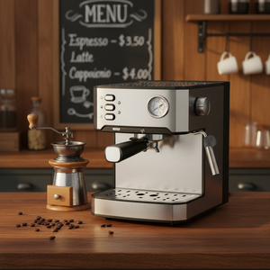 Máquina de café espresso de 20 bares, 850W con bomba JIAYIN, máquina profesional para hacer capuchino, tanque de 1,6 L, protección contra sobrecalentamiento, 220V - Product Image 6