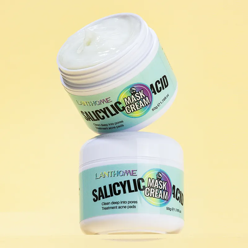 Private label pure natural organic anti acne treatment scar removal acne herbal salicylic acid mask cream