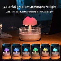 Nouvel humidificateur d'air Prodcute Rain Cloud avec 7 couleurs changeantes, lumière d'ambiance, son de goutte d'eau, thérapie sonore pour chambre à coucher, salon, bureau