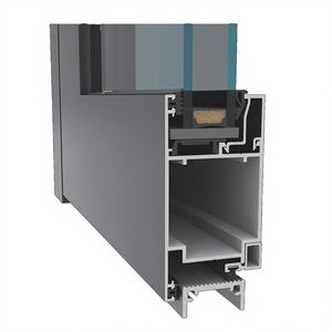 Profils de porte en aluminium froid PerfectAL vitrage simple, cadre mince, norme européenne - Product Image 1